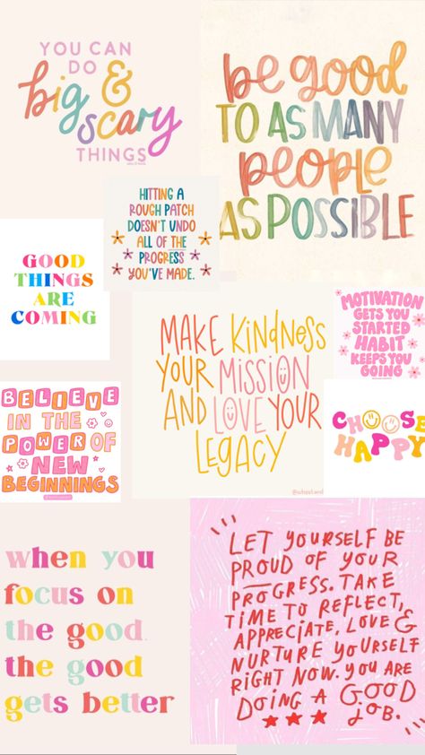 Words for the new year #shuffles #myshuffles #newyear #moodboard #goodvibes #quote #quotes #positivevibes #positivethoughts #colour #colours #color #colors #colourful #colorful #colorfulaesthetic Words For The New Year, Colour Quotes, Goodvibes Quotes, Positive Thoughts Quotes, Quote Collage, Simple Wallpaper, Scrapbook Quotes, Big Scary, Small Quotes