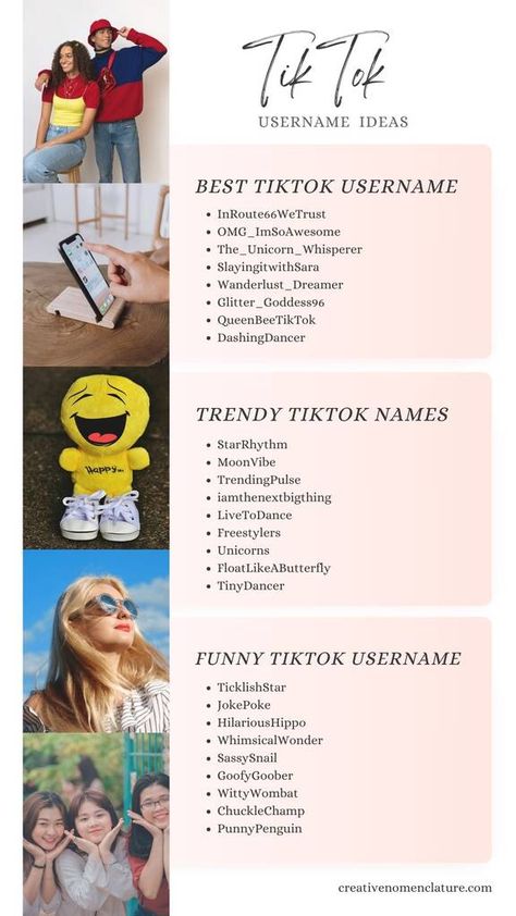 501 Best TikTok Username Ideas for Inspiration Private Username Ideas, Username Suggestions, Tiktok Username Ideas, Username Generator, Midnight Rider, Username Ideas, Coding Languages, Name Suggestions, Crazy Bird