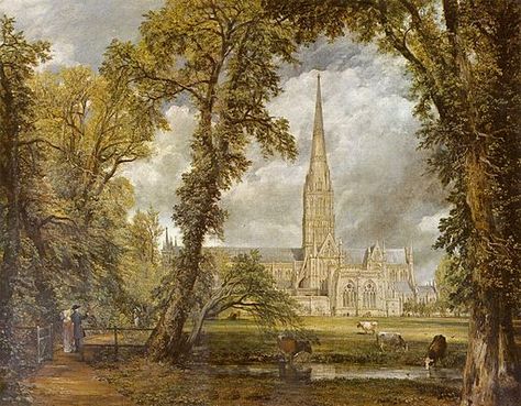 world painting on Twitter: "Salisbury Cathedral from the Bishop's Grounds  (1823)  John Constable  https://t.co/ACgs7TrVyB" John Constable Paintings, Landscape Painting Lesson, John Constable, Salisbury Cathedral, Free Art Prints, Learn Art, Oil Painting Reproductions, National Gallery, Painting Lessons