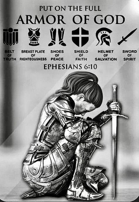 Praying Warrior Tattoo, Ephesians Warrior Tattoo, Warrior Woman Of God Tattoo, Full Armor Of God Woman Tattoo, Armour Of God Tattoo For Women, Female Warrior Tattoo Sleeve, Warrior Of God Tattoo, Armor Of God Tattoo For Women, Armour Of God Tattoo