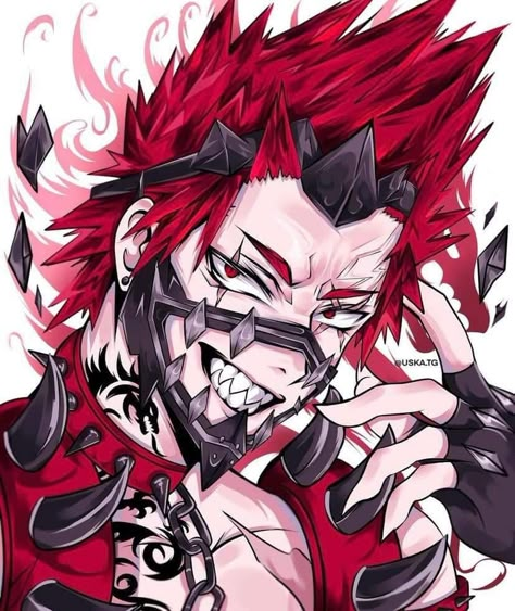 Villain Kirishima, Mha Kirishima, Kirishima My Hero Academia, Mha Villains, All Horror Movies, Eijirou Kirishima, Villain Names, Academia Art, Anime Artist