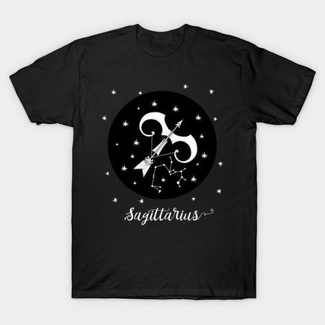 Sagittarius Zodiac Sign Constellation - Sagittarius Zodiac - T-Shirt | TeePublic Zodiac Sign Constellation, Sagittarius Zodiac Sign, Sagittarius Zodiac, Zodiac Sagittarius, Zodiac Sign, Constellations, Zodiac Signs, Hoodie Shirt, V Neck T Shirt