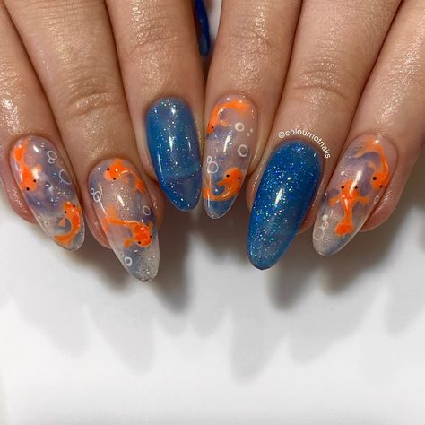 Nails Nailart, Goldfish, Nail Artist, Nail Tech, Nail Design, Pretty Nails, Nail Inspo, Jelly, Nail Designs