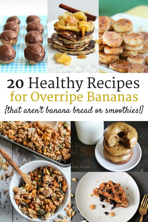 Healthy Ripe Banana Recipes, Recipes For Overripe Bananas, Banana Recipes Healthy, Ripe Banana Recipes Healthy, Overripe Banana Recipes, Ripe Banana Recipes, Healthy Banana Recipes, Banana Recipes Easy, Banana Recipes Overripe