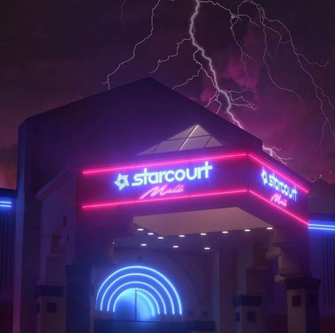 Starcourt Mall Aesthetic, Starcourt Mall, Stranger Things Lights, 80's Vibes, Stranger Things Season 3, New Retro Wave, 80s Aesthetic, Stranger Things Aesthetic, Neon Aesthetic