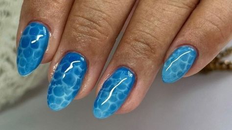 Pool Water Nails, Water Nails Design, Pool Nails, Water Print, Water Nails, Popular Nail Designs, Water Printing, Polygel Nails, Print Nails