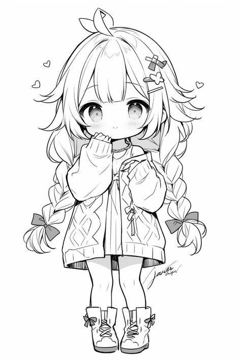 ☾~.~☕️follow me☕️~.~☾ Anime Sketch To Color, Kawaii Coloring Pages Anime, Cute Anime Sketches Kawaii, Uncolored Drawings Anime, Anime Sketch Colored, Colouring Pages Anime, Anime Colouring Pages, Cute Girl Coloring Pages, Cute Anime Coloring Pages