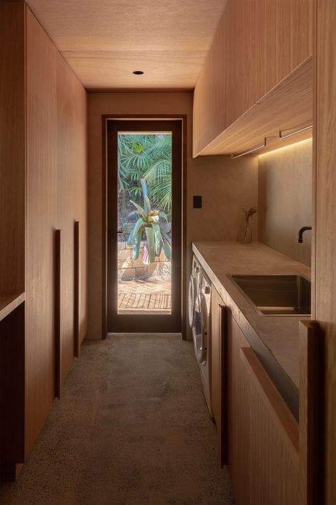 Bayview Tree House by Woodward Architects - Project Feature - The Local Project - The Local Project The Local Project House, Pantry Laundry Room Combo, Laundry Renovation, Earthy Bathroom, Pantry Laundry Room, Baden Powell, Stylish Laundry Room, 1970s Home, The Local Project