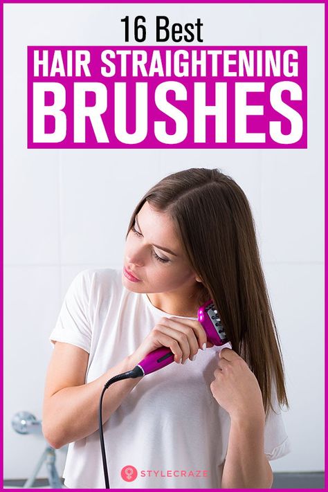 16 Best Hair Straightening Brushes of 2018 #haircare #hair #brush Rihanna Hairstyles, Girls Short Haircuts, Curly Wedding Hair, Balayage Color, Hair Straightening, Hair Brush Straightener, Healthy Hair Tips, Straightening Brush, Girl Haircuts