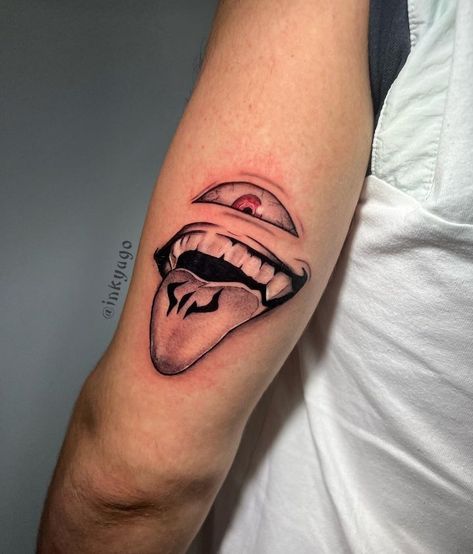 Jujutsu Kaisen Sukuna Tattoo, Pele Tattoo, Jujutsu Kaisen Tattoo, Sukuna Tattoo, Horror Sleeve, Tech Tattoo, Eyeball Tattoo, Romantic Tattoo, Crazy Tattoos