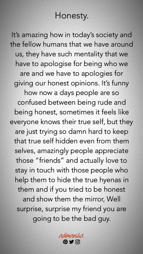 Importance Of Honesty, Radical Honesty, Honesty Quotes, Commitment Issues, Self Inspirational Quotes, Paper Diy, Authentic Self, Lesson Quotes, Life Lesson Quotes