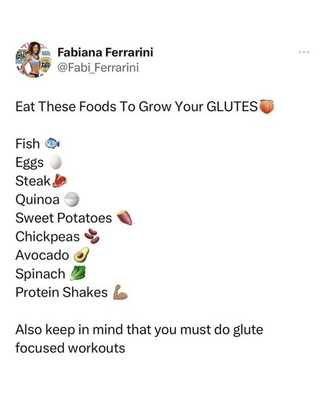 Foods To Help Your Bum Grow, Foods To Eat To Grow Glutes, What To Eat For Bigger Glutes, Works Outs, Tips To Gain Weight, Body Fat Loss Workouts, Healthy Weight Gain Foods, Food To Gain Muscle, Summer Body Workout Plan