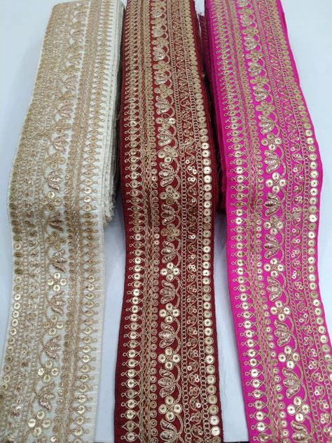 Saree Laces And Borders, Laces For Blouse Border, Saree Border Designs Lace, Lace Fancy, Crochet Unique, Traditional Blouse Designs, Latest Model Blouse Designs, Indian Bride Outfits, Fancy Sarees Party Wear