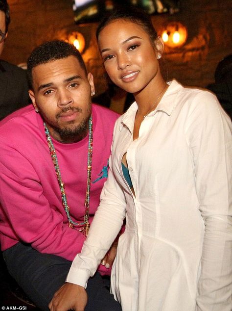 Happier days: Chris and Karrueche - seen in 2013 - were been spotted together on December 24 in LA Chris Brown And Karrueche, Chris Brown Outfits, Chris Brown Style, Chris Breezy, Breezy Chris Brown, Karrueche Tran, African Styles, Workout Hairstyles, New Girlfriend