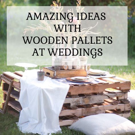 Fall Country Wedding Table Decorations, Barn Decorating Ideas Wedding, Pallets For Wedding Decor, Wood Wedding Theme, Wedding Pallet Ideas, Pallet Wedding Ideas, Wooden Pallet Wedding, Pallet Wedding Decor, Simple Rustic Wedding