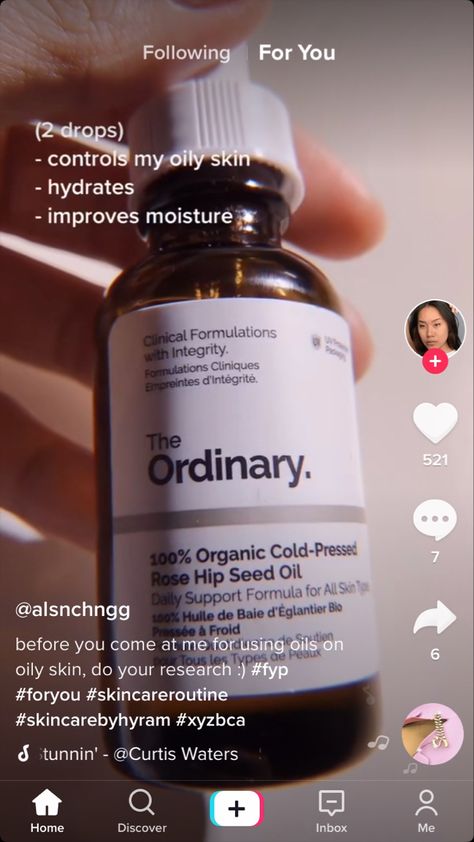 Ordinary Rosehip Oil, Ordinary Rose Hip Seed Oil, The Ordinary Rosehip Oil, Rose Hip Seed Oil, Rosehip Seed Oil, Rosehip Oil, Beauty Ideas, Seed Oil, Oily Skin