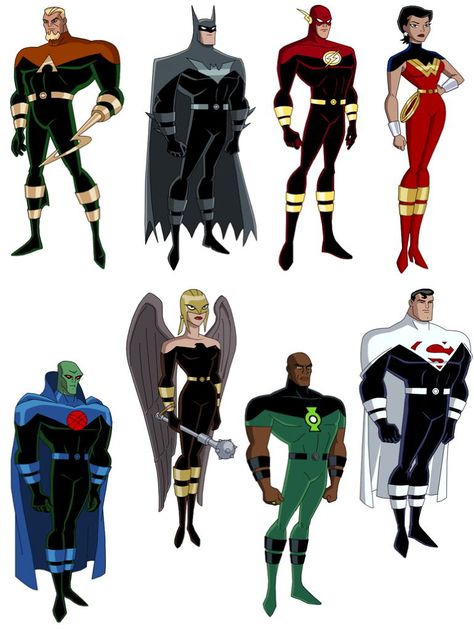 Justice League Unlimited Fanart, Bruce Timm Justice League, Justice League Unlimited Characters, Justice Lords, Dcau Justice League, Justice League Martian Man Hunter, Justice League Animated Series, Justice League Action Batman, Justice League Characters