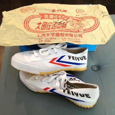 Original Feiyue shoes from Shanghai. Paper bag and all! Feiyue Shoes, Tennis Shoes, Shanghai, Paper Bag, Tennis, Walking, Sneakers, The Originals, My Style