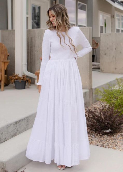 Lds Temple Wedding Dress, Lds Temple Clothing, Temple Wedding Dresses, Lds Temple Dresses, Mormon Wedding, Temple Dresses, Lds Temple Dress, Wedding Dresses Lds, White Frock