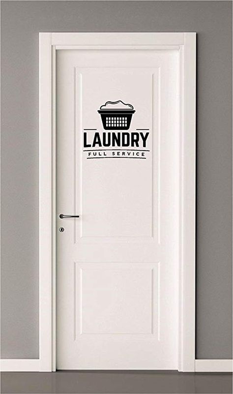 Home Wall decal Laundry room DOOR sticker - Laundry full service - Vinyl Wall Decals Quotes Sayings Words Art Decor Lettering Wall Art Inspirational Uplifting Lettering Wall Art, Laundry Room Door, Wall Decals Laundry, Words Art, Laundry Room Doors, Door Sticker, Laundry Decor, Wall Quotes Decals, Room Door