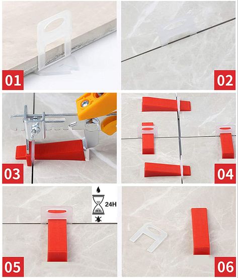 Install tile with professional results while saving time with the HONNVEN Tile Leveling System Clips. Tile Leveling System, Bathroom Redesign, Saving Time, New House Plans, House Plan, Jaipur, House Plans, Tile, New Homes