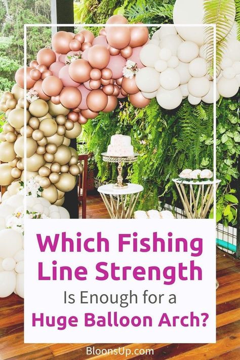 Planning a massive balloon arch for your next event? Don't let a flimsy fishing line bring down your entire balloon art! This post dives into the world of monofilament line strength, ensuring your 50-foot arch can support the weight of all those beautiful balloons. We'll explore factors like material thickness, weight capacity variations, and proper installation techniques. Learn how to choose the perfect line for a stunning and structurally sound arch that will be the star of the show! Huge Balloons, Balloon Clusters, Beautiful Balloons, Diy Balloon Decorations, Large Balloons, Printed Balloons, Spiral Pattern, Balloon Diy, Party Venues