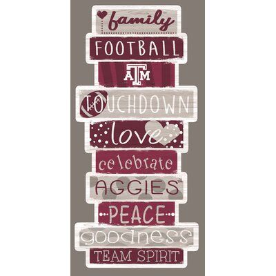 Fan Creations Celebrations Stack Wall Décor NCAA Team: Texas A&M Football Alabama Door Hanger, Alabama Nails, Vanderbilt Football, Alabama Crafts, Alabama Decor, Syracuse Football, Louisville Football, Baylor Football, Iowa Football