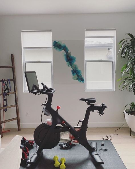 Peloton Gym, Bedroom Gym, Peloton Bike, Gym Design, Stationary Bike, Bike, Gym, Instagram Photos, Bedroom