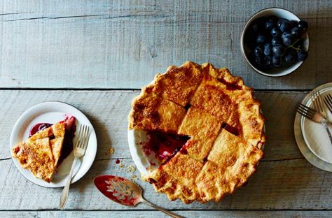 ERIN MCDOWELL'S CONCORD GRAPE PIE Concord Grape Pie, Erin Mcdowell, Grape Pie, Just Pies, Mini Pie, Thanksgiving Cooking, New Year's Food, Easy Pie, Favorite Pie