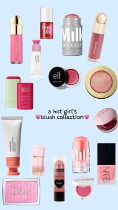 Lalala Girl, Flawless Skin Routine, Dewy Blush, Makeup Asthetic, Sensitive Skin Makeup, Blush Collection, Sparkly Makeup, Christmas Bucket, Hot Makeup