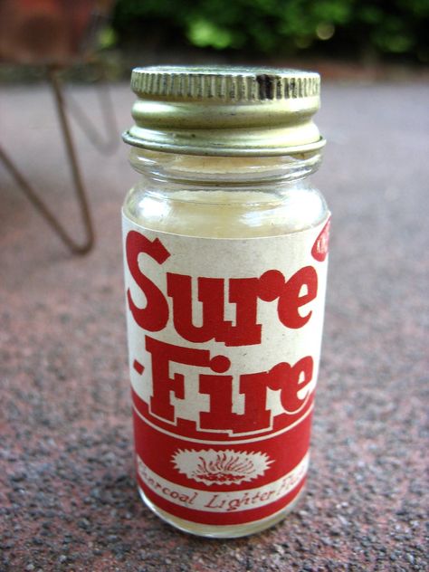 Sure Fire | This was the charcoal lighter fluid that came wi… | Flickr Lighter Fluid, The Thing, Packaging Design, Packaging, Design