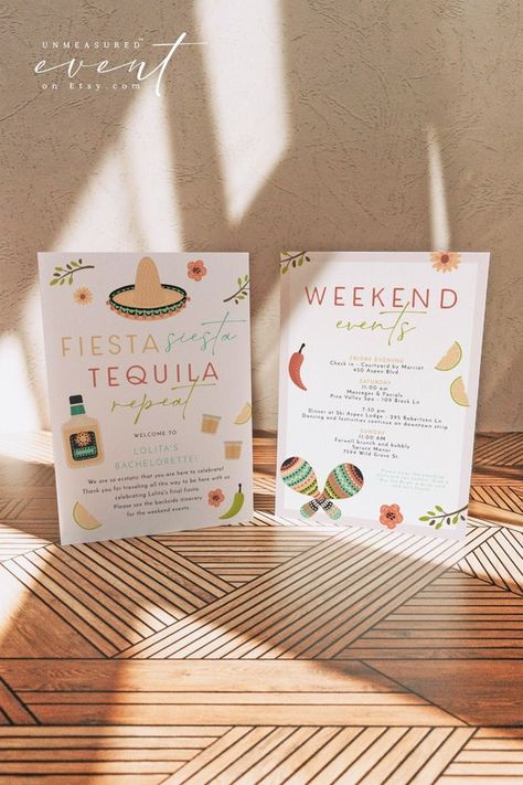 Final Fiesta Itinerary, Mexican Themed Bachelorette Party Ideas, The Final Fiesta Bachelorette Party, Final Fiesta Bachelorette Invitation, Final Fiesta Bachelorette Itinerary, Bachelorette Fiesta Theme, Fiesta Theme Bachelorette Party, Bachelorette 2023, Last Fiesta Bachelorette Party