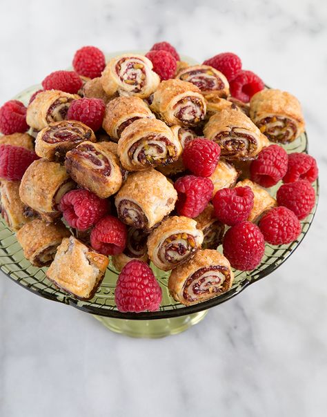 Raspberry Rugelach Raspberry Rugelach Recipe, Make Ahead Cookies, Cookies To Freeze, Raspberry Rugelach, Easy Meals To Cook, Rugelach Recipe, Best Summer Desserts, Raspberry Cookies, Bars And Cookies