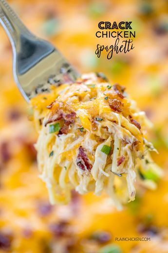 Crack Chicken Spaghetti | Plain Chicken® Pasta With Canned Chicken, Resep Pasta, Chicken Spaghetti Recipes, Plain Chicken, Chicken Spaghetti, Daily Recipes, Spaghetti Recipes, Canned Chicken, Cream Of Chicken Soup