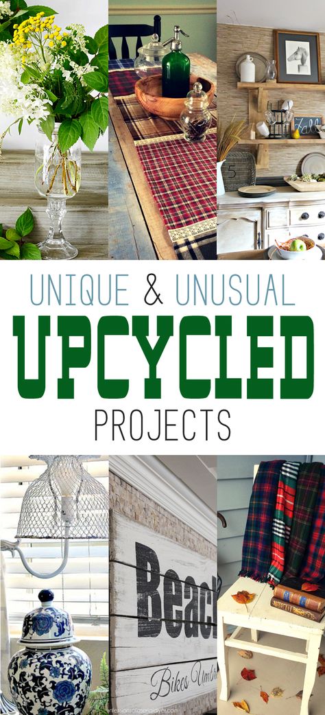 Unique and Unusual Upcycled Projects - The Cottage Market Diy Recycled Projects, Upcycled Projects, Upcycle Repurpose, Cottage Market, Work Diy, Diy Upcycle, Recycled Projects, Repurposed Items, Upcycle Recycle