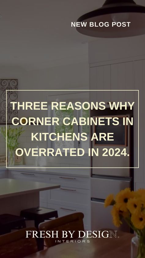 While they might seem like a good idea, corner cabinets come with significant downsides. In this blog post, we'll discuss why corner cabinets are overrated and explore better design alternatives. Upper Corner Cabinet Ideas, Corner Cabinet Ideas Kitchen, Corner Cabinet Ideas, Kitchen Corner Cabinet Ideas, Corner Kitchen Cabinets, Modern Corner Cabinet, Corner Kitchen Cabinet Ideas, Stylish Kitchen Design, Blind Corner Cabinet