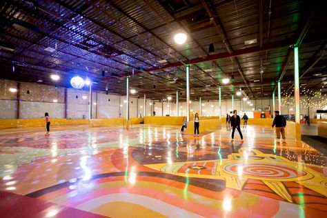 Indoor Roller Skating Rink, Indoor Skating Rink, Roller Skating Rink Design Ideas, Roller Skate Rink, Roll Bounce, Skate Rink, Indoor Roller Skating, Retirement Goals, Roller Skating Rink