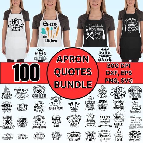 Sewing Items To Make And Sell, Sayings For Aprons, Funny Aprons Sayings For Women Bachelorette Party, Free Svg Files For Cricut Apron, Aprons Svg, Cute Aprons Sayings Hanging, Funny Apron Sayings, Sayings For Aprons Funny, Funny Aprons Sayings