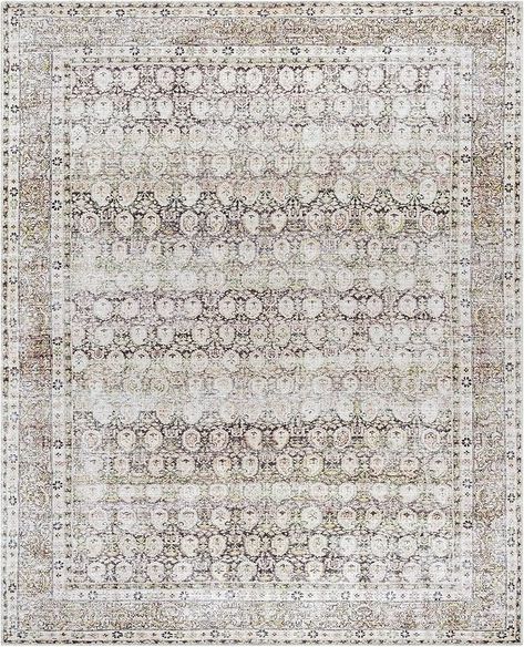 Amazon.com: Livabliss x Vivir Lorelai Vintage Washable Area Rug, 5'3" x 7', Beige, (5' x 7') : Home & Kitchen Vintage Medallion, Washable Area Rug, Washable Area Rugs, Washable Rugs, Area Rug, Villa, Area Rugs, Rug