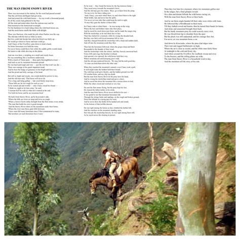 The Man From Snowy River! Best poem of all time inspired fabulous movie! The Man From Snowy River Poem, River Poem, The Man From Snowy River, Australian Scenery, River Quotes, Cowboy Clothing, Man From Snowy River, My Favorite Martian, Snowy River