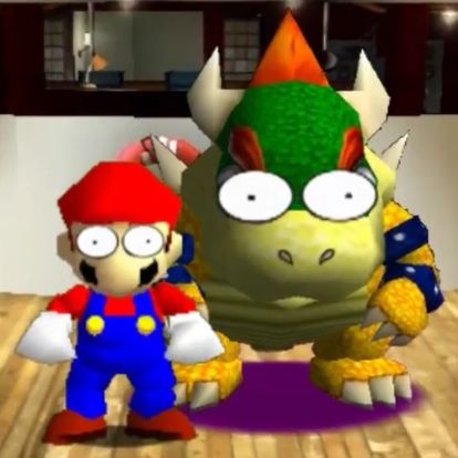 Mario & Bowser Pinched Bowser Pfp Mario, Funny Mario Pictures, Bowser Matching Pfp, Mario X Bowser, Bowser Pfp, Bowser And Mario, Mario And Bowser, Mario Aesthetic, Super Mario Memes