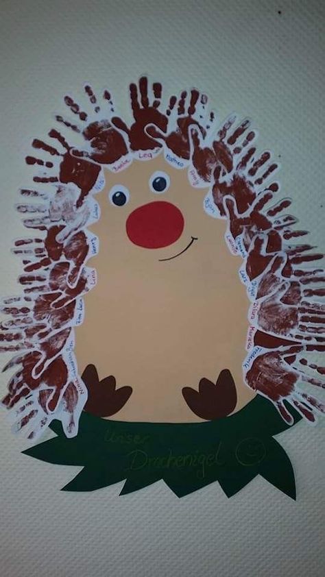 Hedgehog Preschool Craft, Hedgehog Kindergarten, Autumn Crafts Preschool, Nursery Craft Ideas, Halloween Craft Kits, Hedgehog Craft, Fall Arts And Crafts, Nursery Activities, Toddler Arts And Crafts