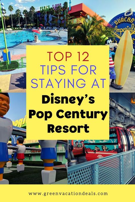 Disney Value Resorts, Pop Century Resort, Travel Disney, Disney World Secrets, Pop Century, Disney Resort Hotels, Disney World Hotels, Disney World Vacation Planning, Disney Trip Planning