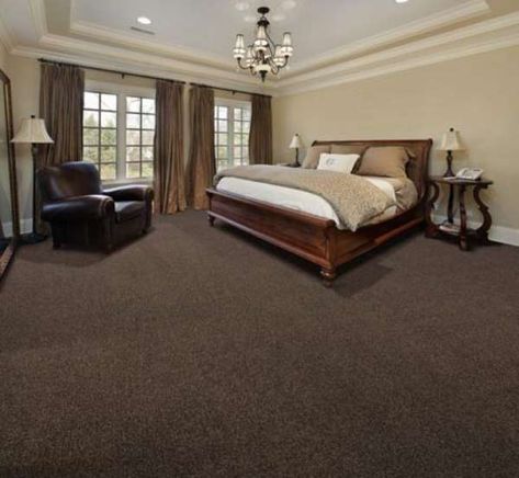 11+ Awesome Bedroom Color Schemes Brown Carpet Gallery -  -  #bedroomcolorschemesbrowncarpet #bedroomcolourschemesbrowncarpet Check more at https://color-combination.com/11-awesome-bedroom-color-schemes-brown-carpet-gallery/ Brown Carpet Living Room, Brown Carpet Bedroom, Dark Brown Carpet, Bedroom Carpet Colors, Dark Brown Bedrooms, Living Colors, Dark Carpet, Carpet Bedroom, Brown Carpet