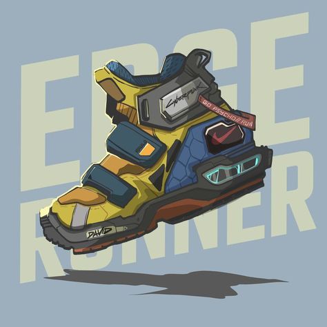 cyberpunk shoes Cyberpunk Shoes Drawing, Sneaker Concept Art, Hover Shoes Concept Art, Sci Fi Shoes Concept Art, Rocket Boots Concept Art, Shoe Concept Art, Cyberpunk Shoes Concept Art, Shoes Cyberpunk, Boots Concept Art