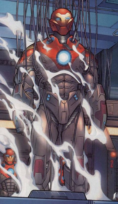 Iron man Ultimate Iron Man, Armor Marvel, Superior Iron Man, Iron Man Suits, Art Rendering, Bryan Hitch, Tech Armor, Castlevania Wallpaper, Mark Millar