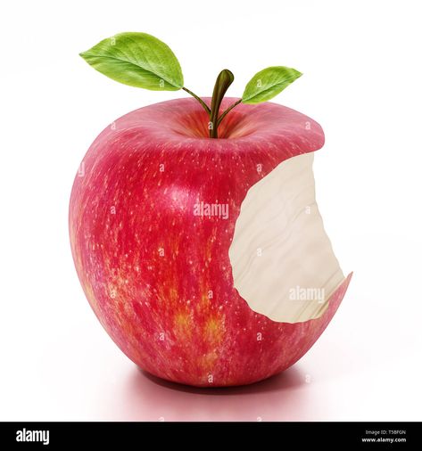 Background 3d, Red Apple, 3d Illustration, White Background, Resolution, Stock Photos, Illustrations, Red, White