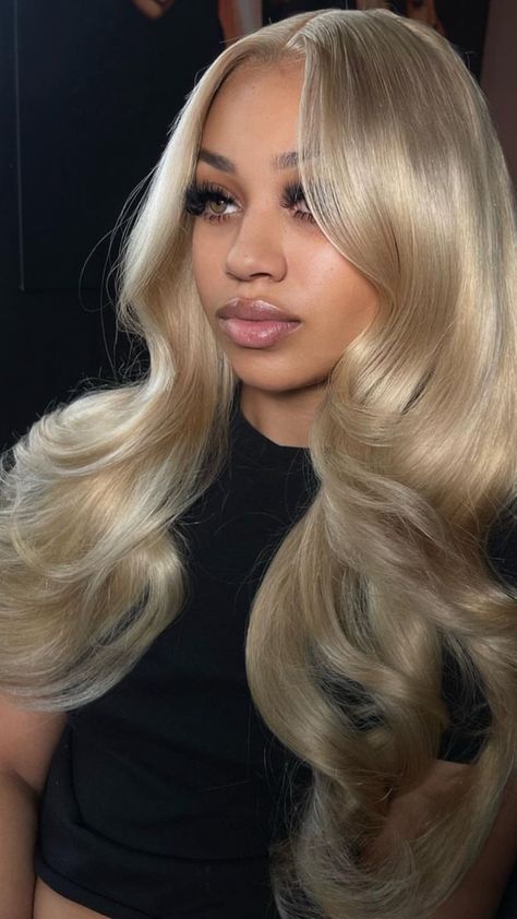 Frontal Wig Hairstyles, Birthday Hairstyles, Blonde Lace Front Wigs, Frontal Hairstyles, Dope Hairstyles, Hair Laid, Front Lace Wigs Human Hair, Baddie Hairstyles, Hair Inspo Color