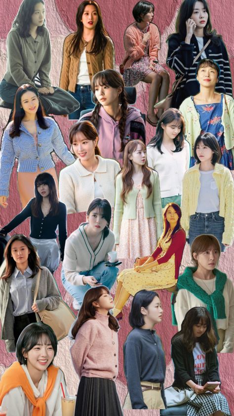 Korean Drama Cardigan Style Fashion Inspo / Ide Gaya Kardigan Drama Korea Outfit OOTD K Drama Outfits, Korea Outfit, Korean Ootd, Movie Subtitles, Tae Oh, Yoona Snsd, Kim Go Eun, Love Rain, Kim Ji Won