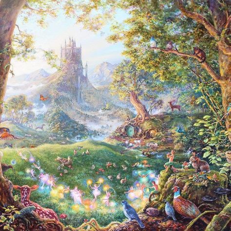 Fairy Tale Story, Fairy Kingdom, Kingdom Art, Forest Drawing, Castle Painting, Fairy Paintings, Magic Land, Fairy Tales For Kids, Fairy Artwork